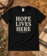 Hope Lives Here Unisex Soft style Tee | Hope Project STL