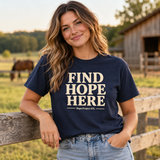 Find Hope Here Unisex Soft style Tee | Hope Project STL