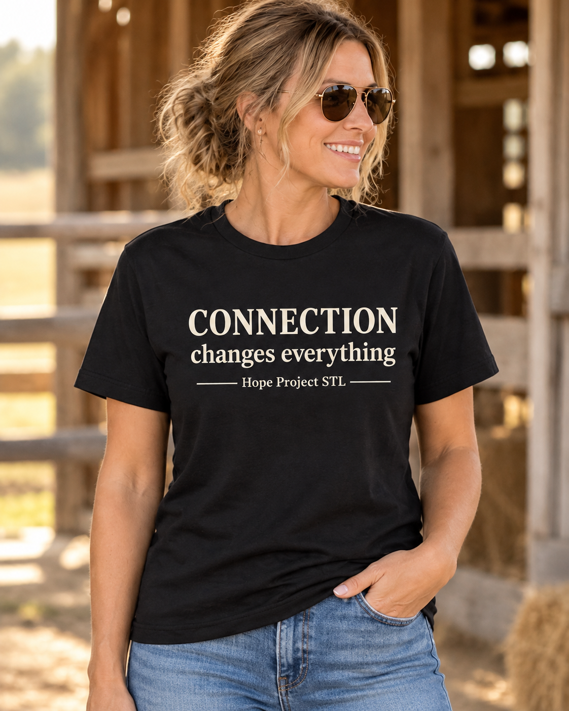 Connection Changes Everything Unisex Softstyle Tee | Hope Project STL
