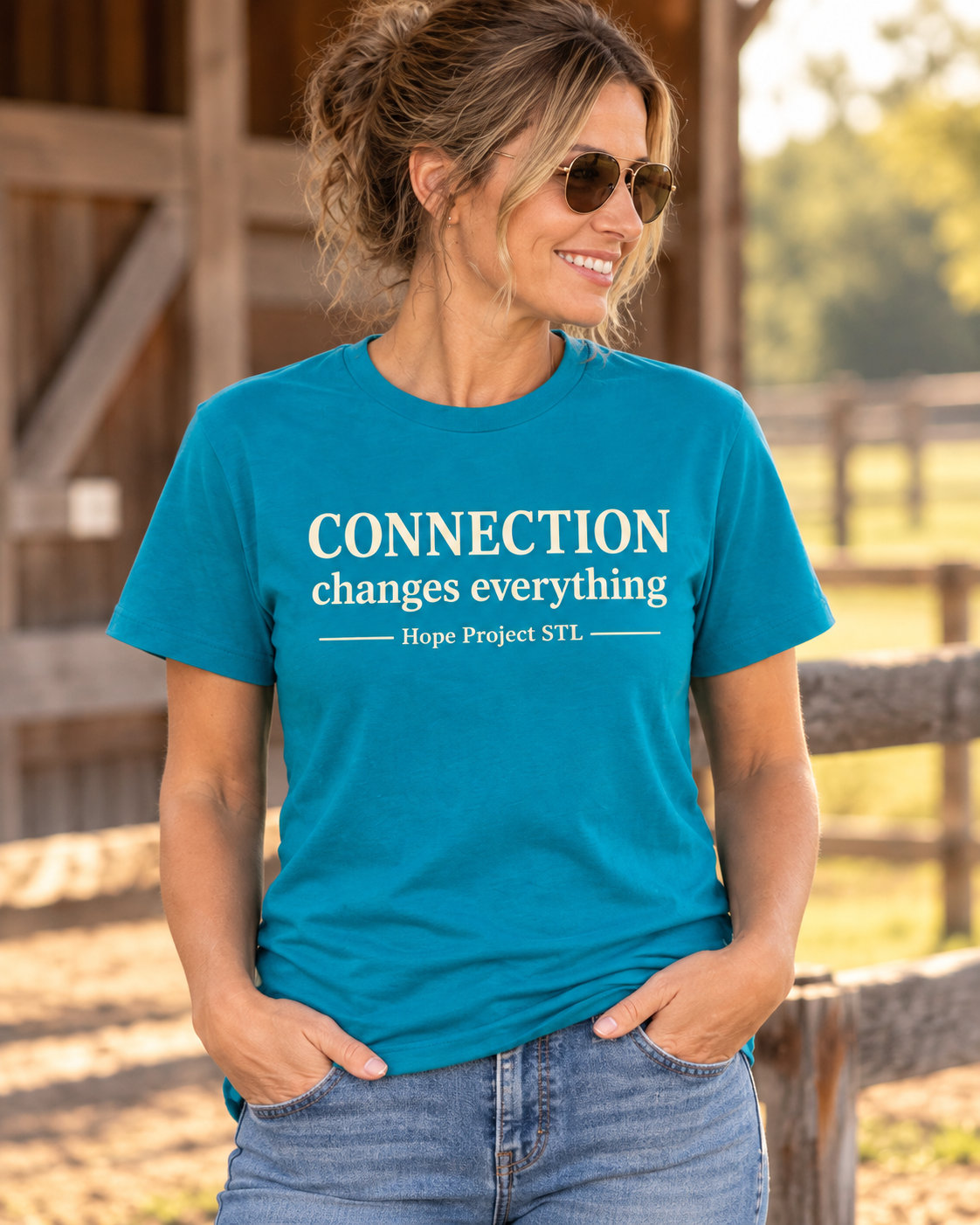 Connection Changes Everything Unisex Softstyle Tee | Hope Project STL