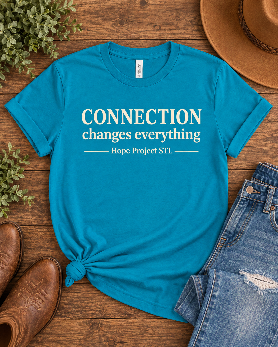 Connection Changes Everything Unisex Softstyle Tee | Hope Project STL