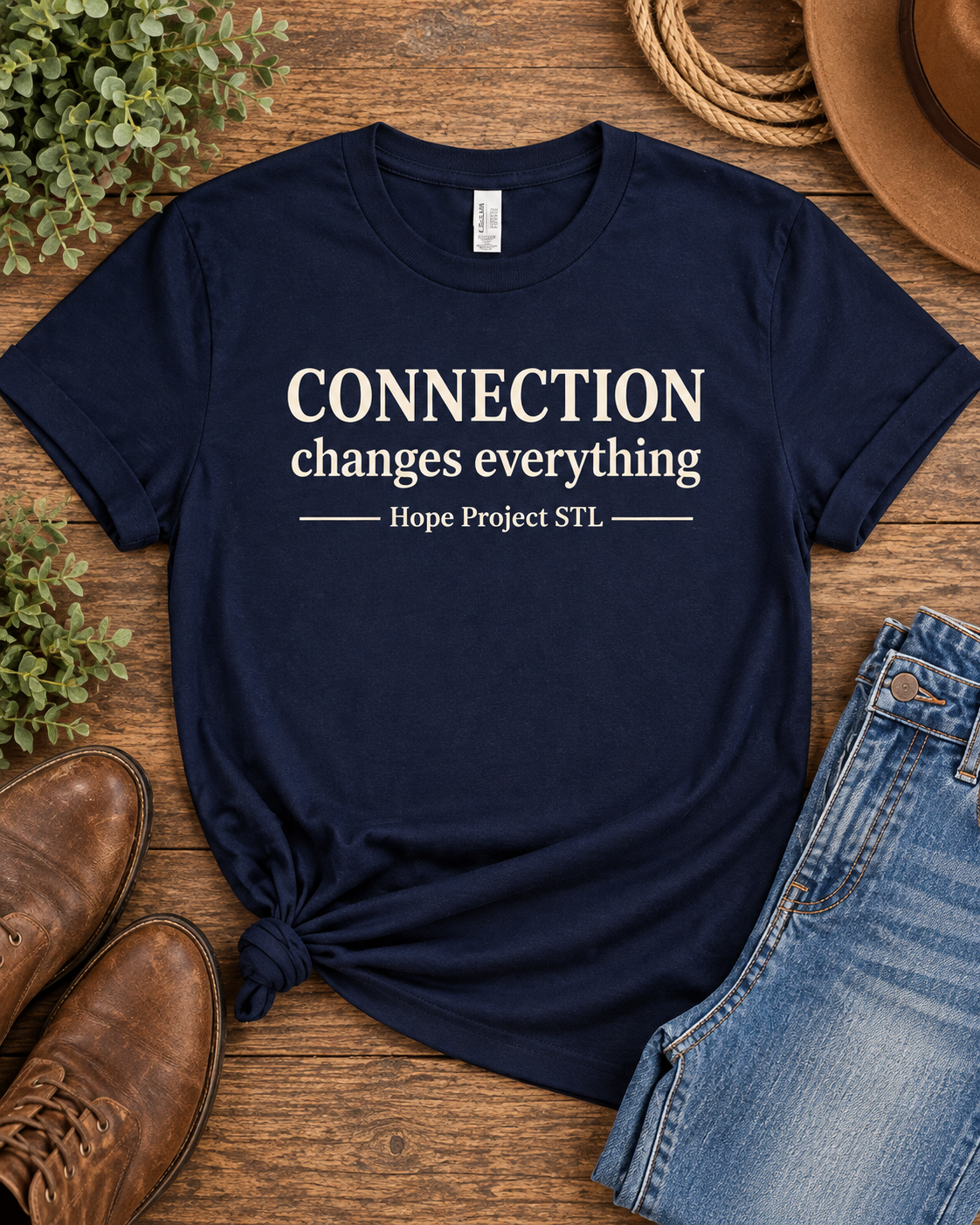 Connection Changes Everything Unisex Softstyle Tee | Hope Project STL