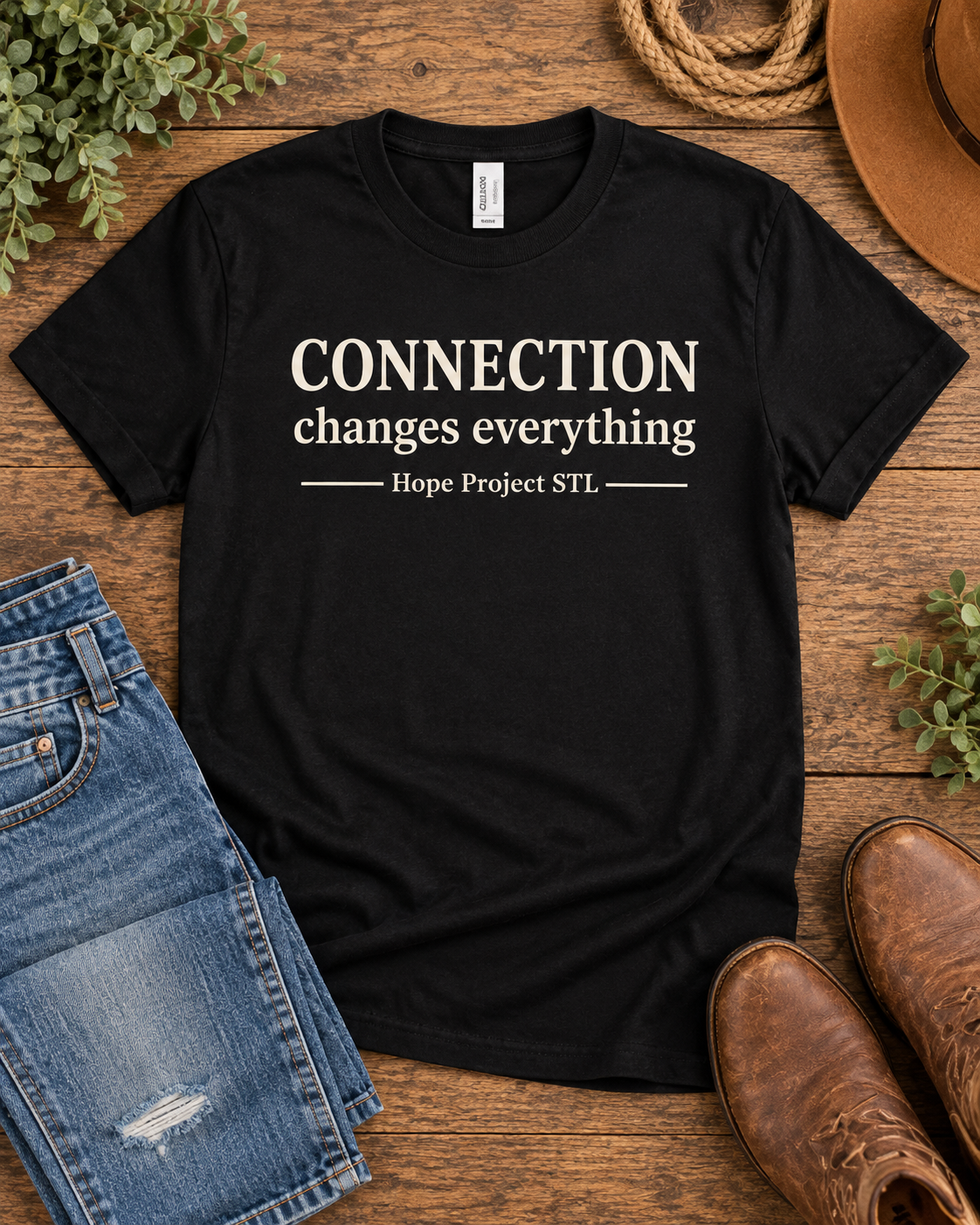 Connection Changes Everything Unisex Softstyle Tee | Hope Project STL