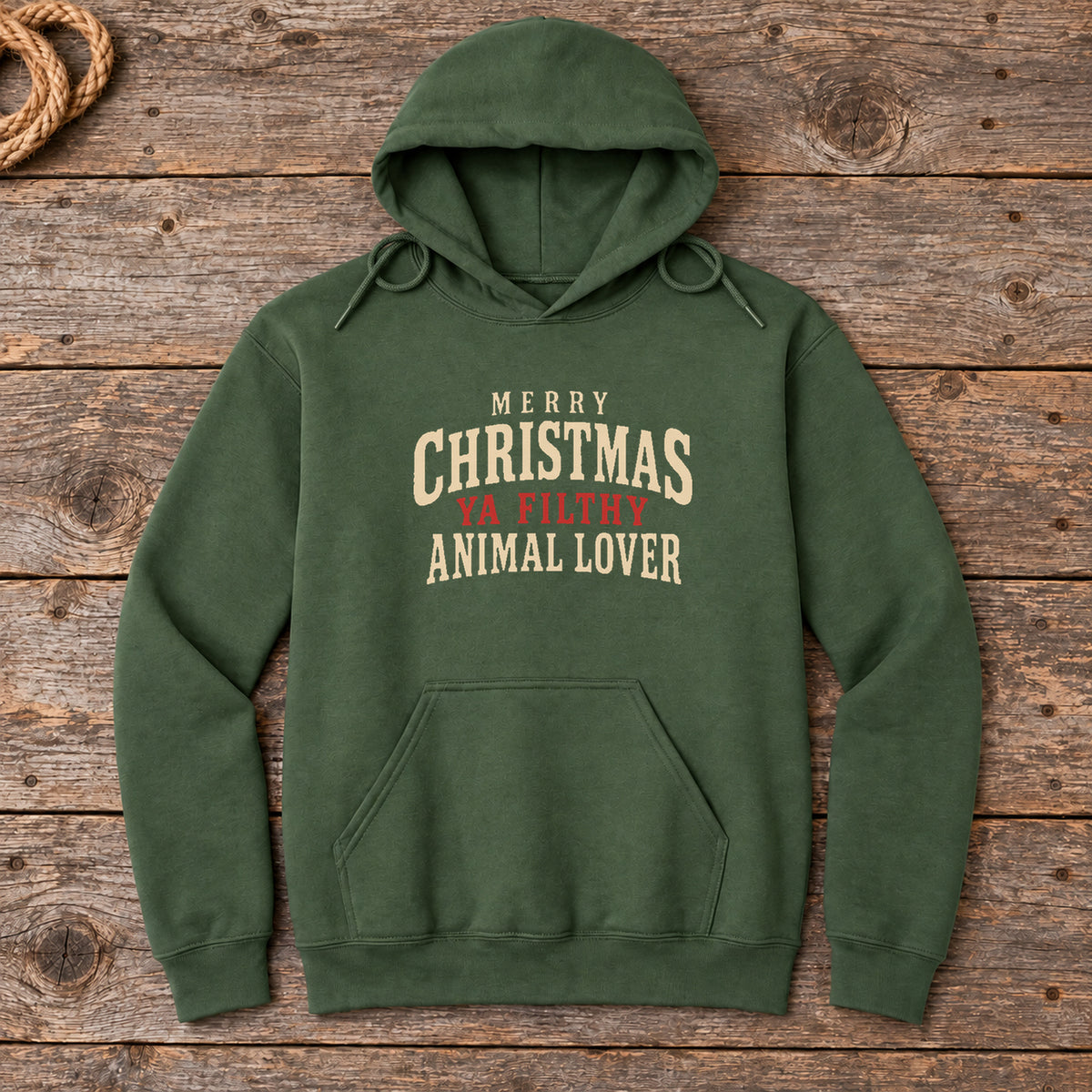 Merry Christmas Ya Filthy Animal Lover Hoodie